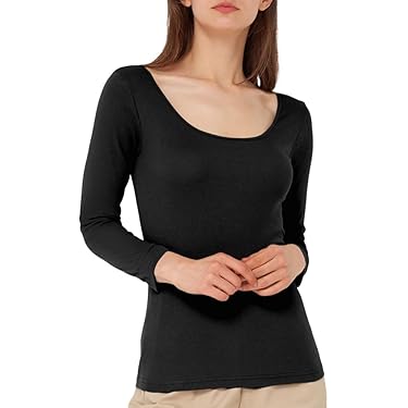 【レザレクション】美品 インナーシャツ ロゴ ブラック Mサイズ レディース GUNZE インナーシャツ 肌着 アセドロン 8分袖インナー ベタつき